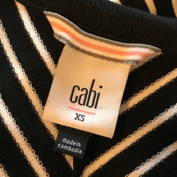 Cabi Striped ATC Wink Black Sleeveless Dress - Picture 10 of 12